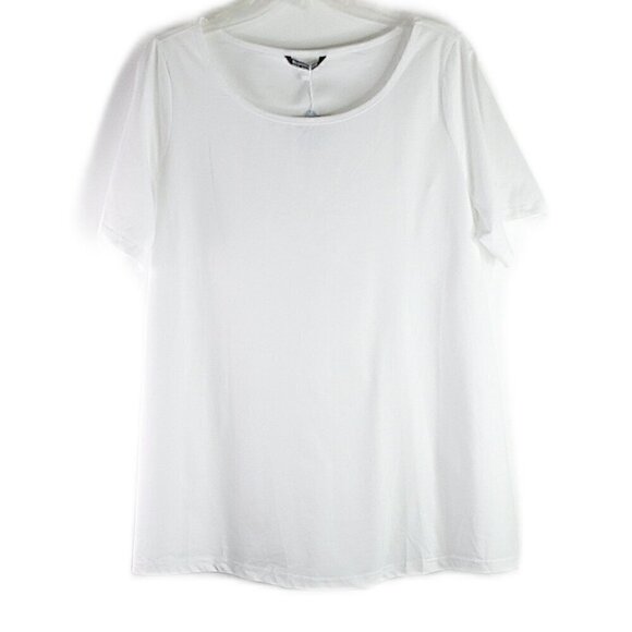 BloomChic - Round Neck, Short Sleeve, Ultra Cool Blouse - Size 1X (14/16) - Picture 1 of 6